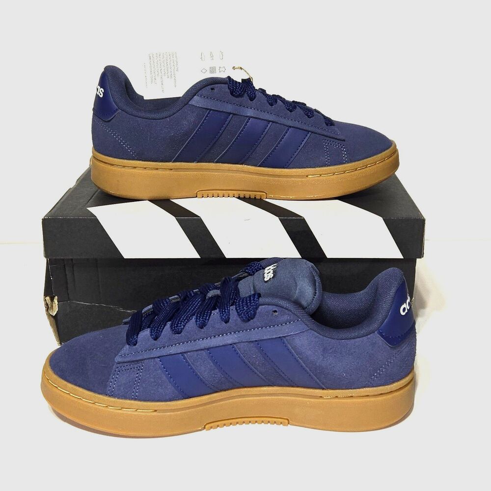Adidas Grand Court Alpha 00s Navy Gum Sneakers Men’s 7.5 JQ3008 Tennis Lifestyle - Picture 2 of 7